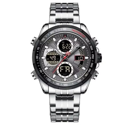 Men's Stainless Steel Strap Multi-function Watch