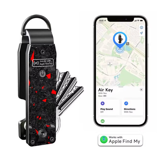 The Aluminum Alloy Smart Keychain Has A Built-in FindMy Positioning Chip For Location Tracking