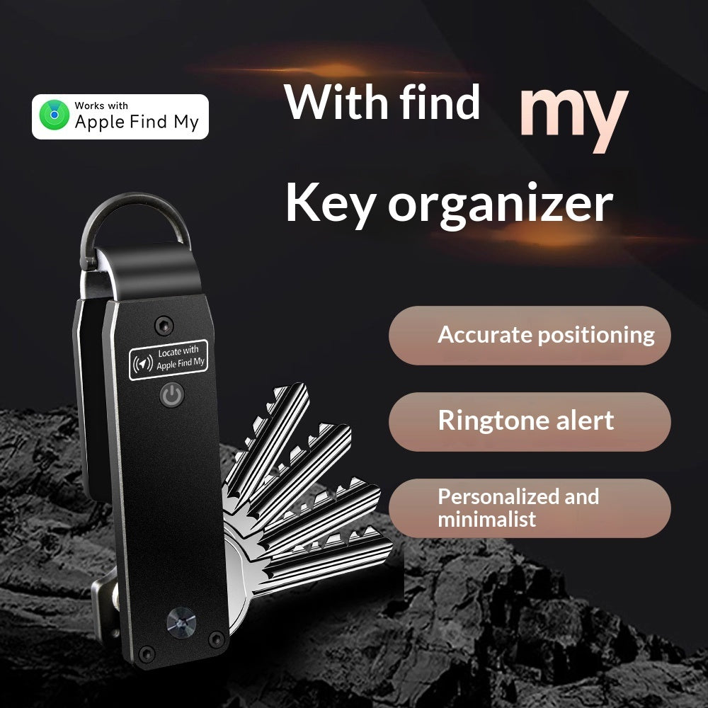 The Aluminum Alloy Smart Keychain Has A Built-in FindMy Positioning Chip For Location Tracking