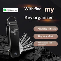 The Aluminum Alloy Smart Keychain Has A Built-in FindMy Positioning Chip For Location Tracking