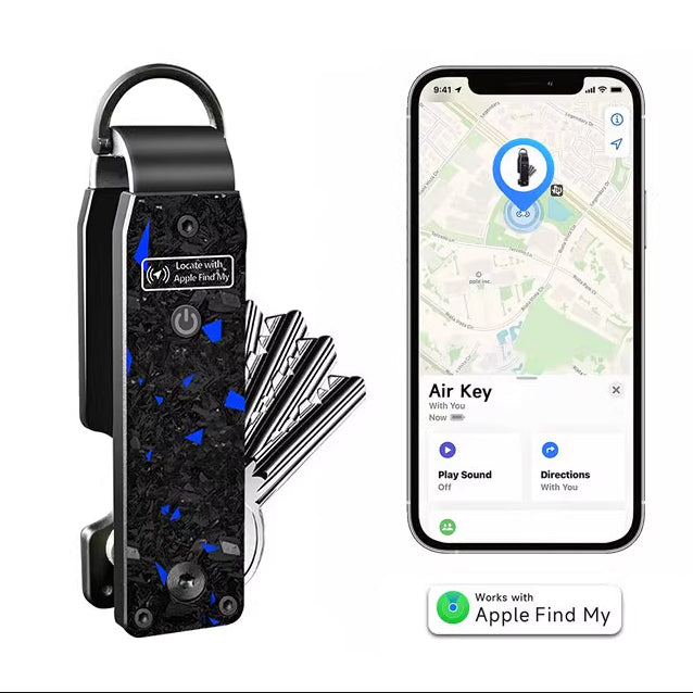The Aluminum Alloy Smart Keychain Has A Built-in FindMy Positioning Chip For Location Tracking