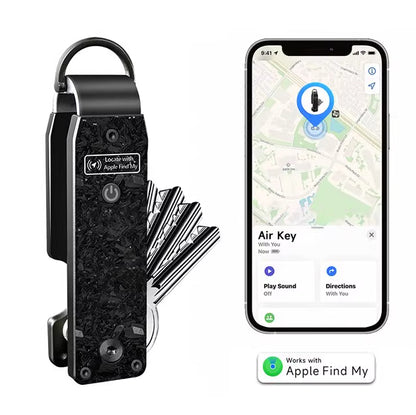 The Aluminum Alloy Smart Keychain Has A Built-in FindMy Positioning Chip For Location Tracking