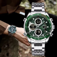 Men's Stainless Steel Strap Multi-function Watch