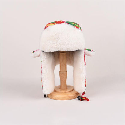 Hat Woman Winter Warm Ear Cotton