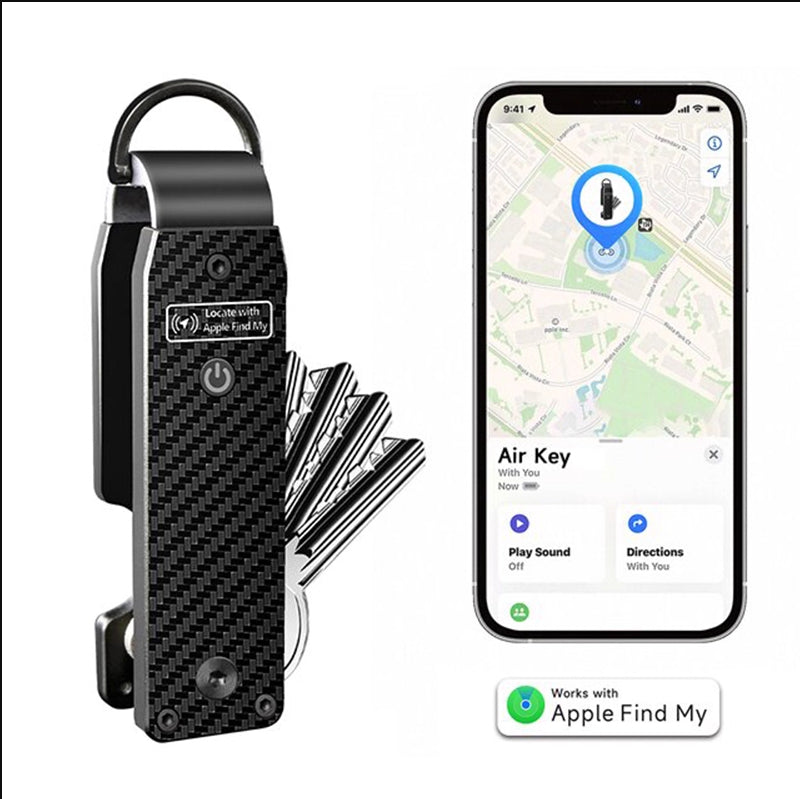 The Aluminum Alloy Smart Keychain Has A Built-in FindMy Positioning Chip For Location Tracking