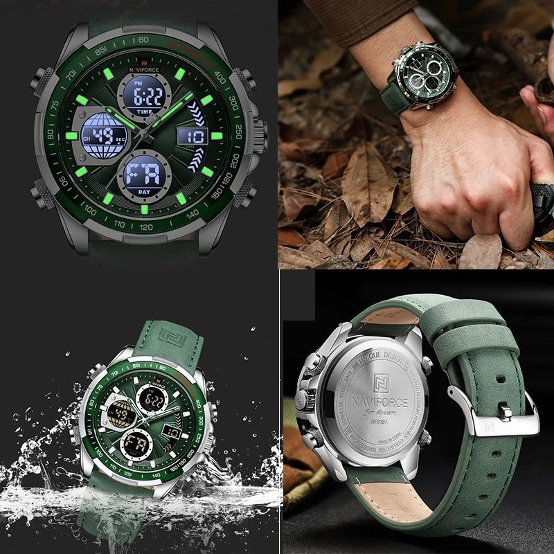 Men's Stainless Steel Strap Multi-function Watch